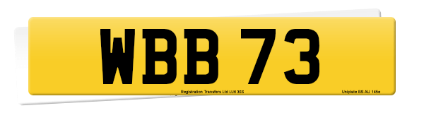 Registration number WBB 73